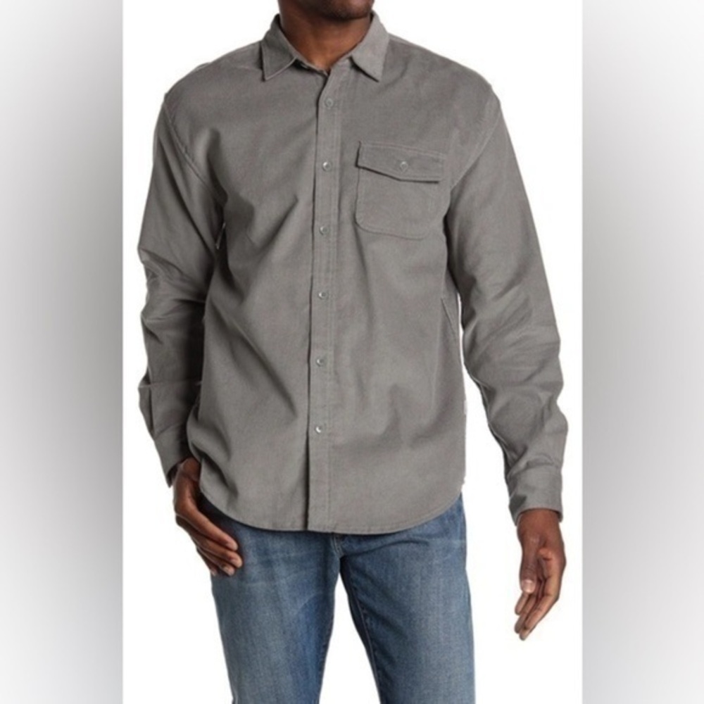 ONIA Corduroy Long Sleeve Button Down Shirt